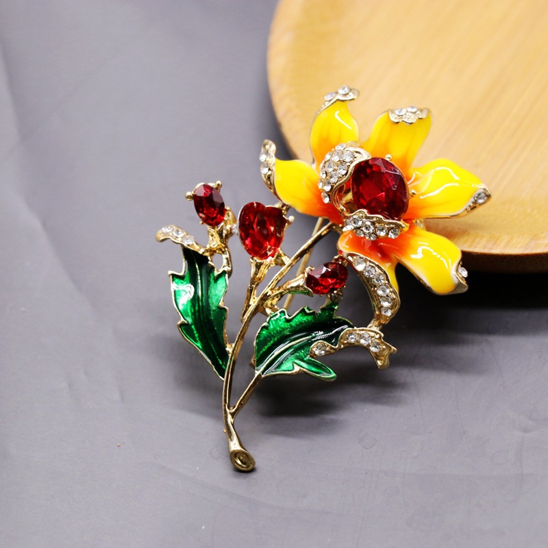 Plants Animals Diamond Brooch display picture 23