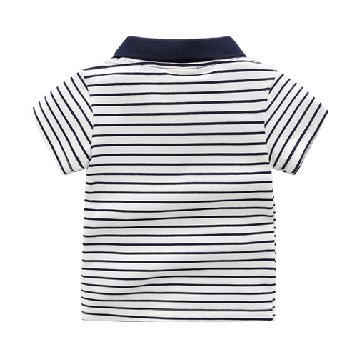 Short-sleeved boys summer new cartoon children's tops short-sleeved T-shirt boys POLO shirt wellkids