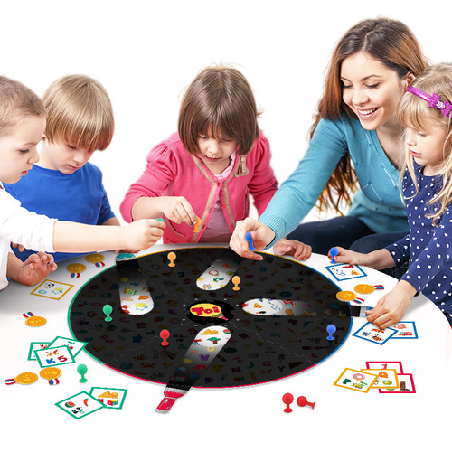TOI small flashlight treasure hunt game cognitive card multifunctional children's board game 3-8 years old educational board game toy