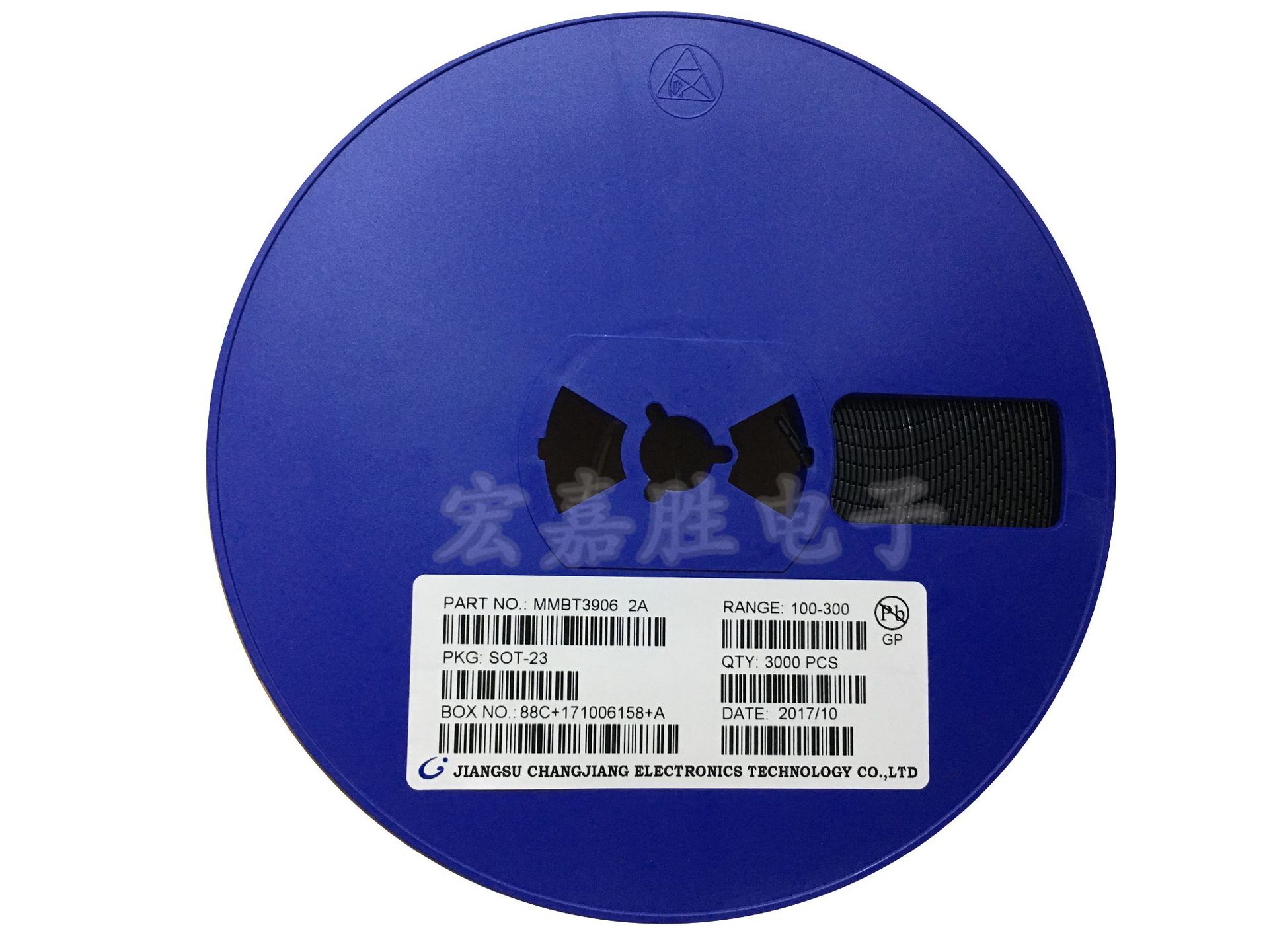 贴片三极管 MMBT3906 2A 2N3906 SOT23 0.2A/40V 3906 晶体管