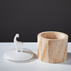 Scandinavian accessory, ceramics, wooden storage system, decorations from natural wood, jewelry