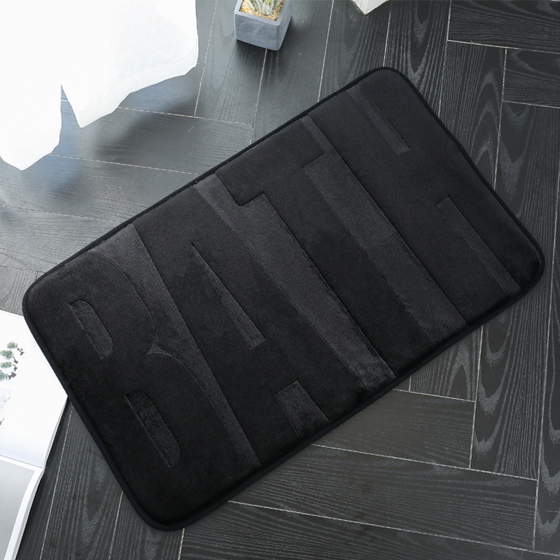 45X75 engrosada alfombra de piso absorbente alfombra de la puerta sala de estar dormitorio cocina alfombra de entrada baño estera antideslizante alfombra de esponja
