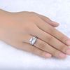 Accessory, rectangular platinum zirconium, trend ring, wish, Aliexpress