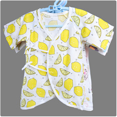 (现货)双层纱布蝴蝶衣 新生儿连体哈衣 方便换尿布棉柔连体衣