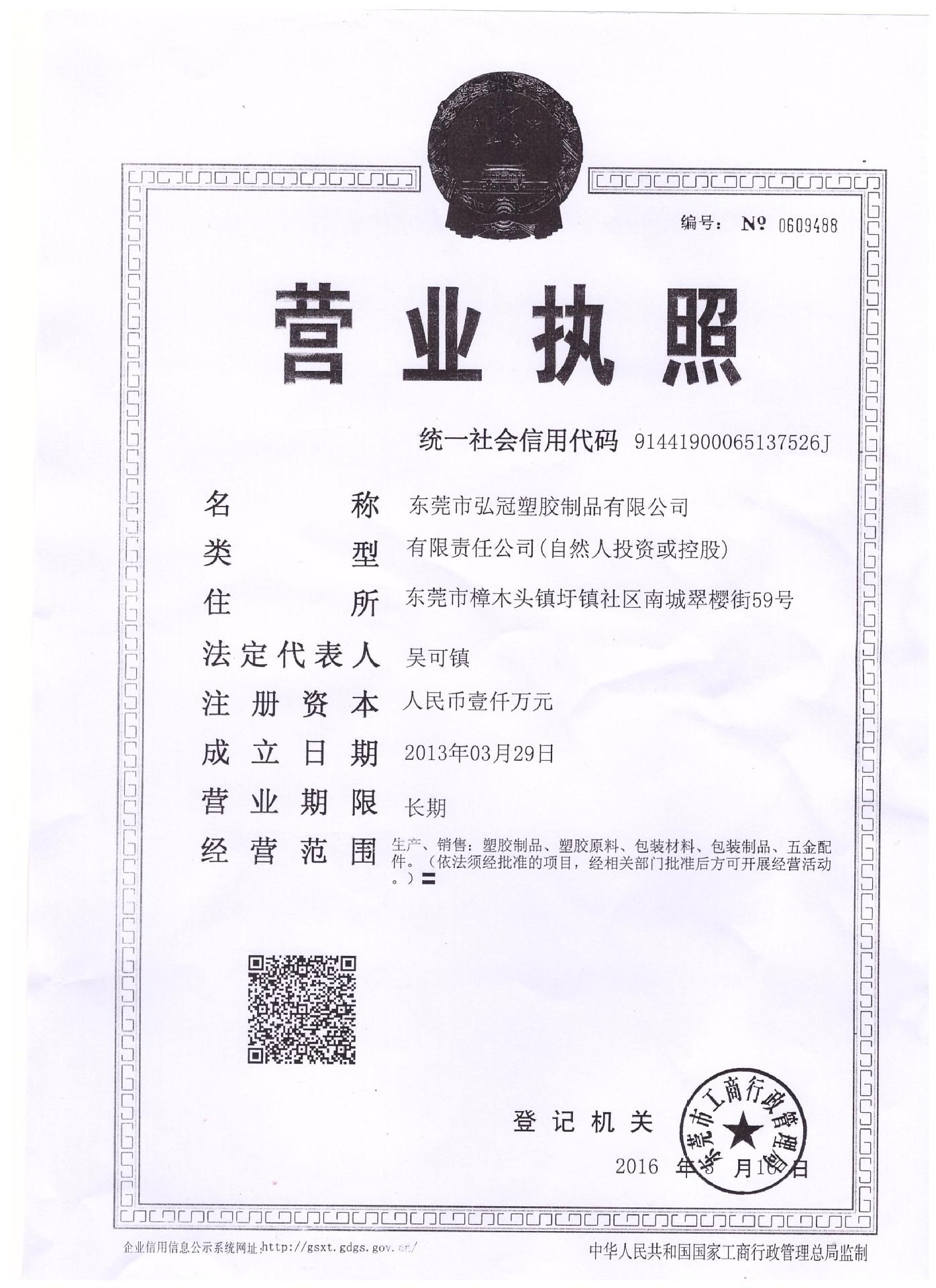 公司营业执照 001
