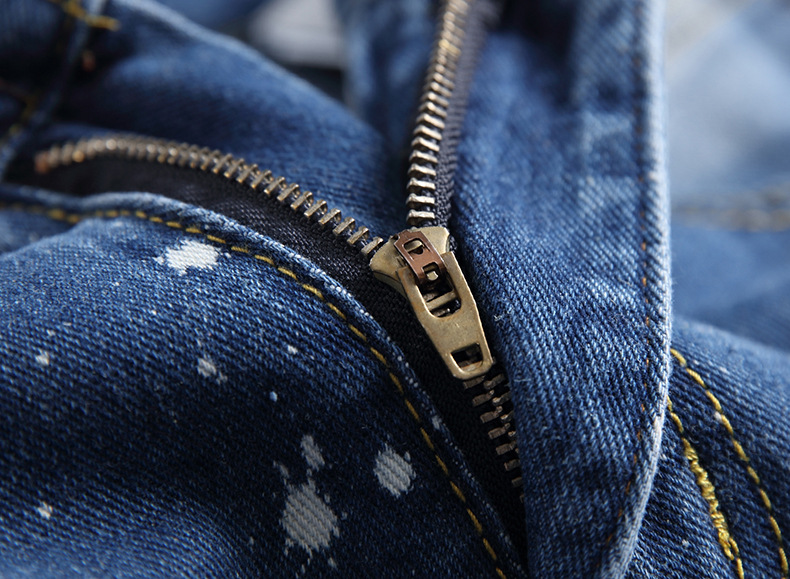 Nouveaux jeans usés pour hommes, jeans droits tendance et décontractés_voghion.com