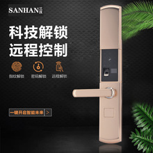 Sanhan S1 khóa vân tay thông minh Khóa mật khẩu bán tự động 4 phần 5 pin đa thông số kỹ thuật khóa cửa thông minh trực tiếp nhà máy Khóa vân tay