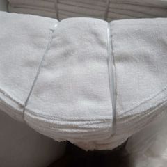 Wholesale bamboo steamer cloth manufacturer 26*28 encrypted unslaked edge-lock bamboo steamer cloth, cotton steamed buns and dumplings round steamer