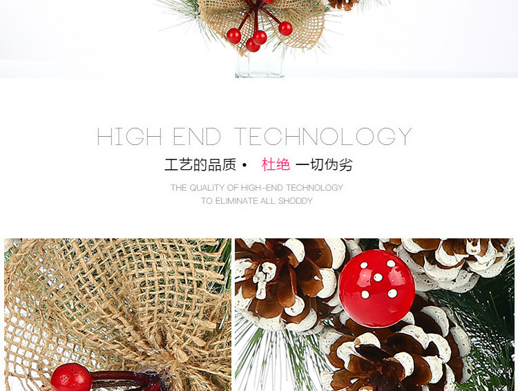 New Christmas decorations pine cones hotel shopping mall decorations door hanging highgrade pine needle ornamentspicture5