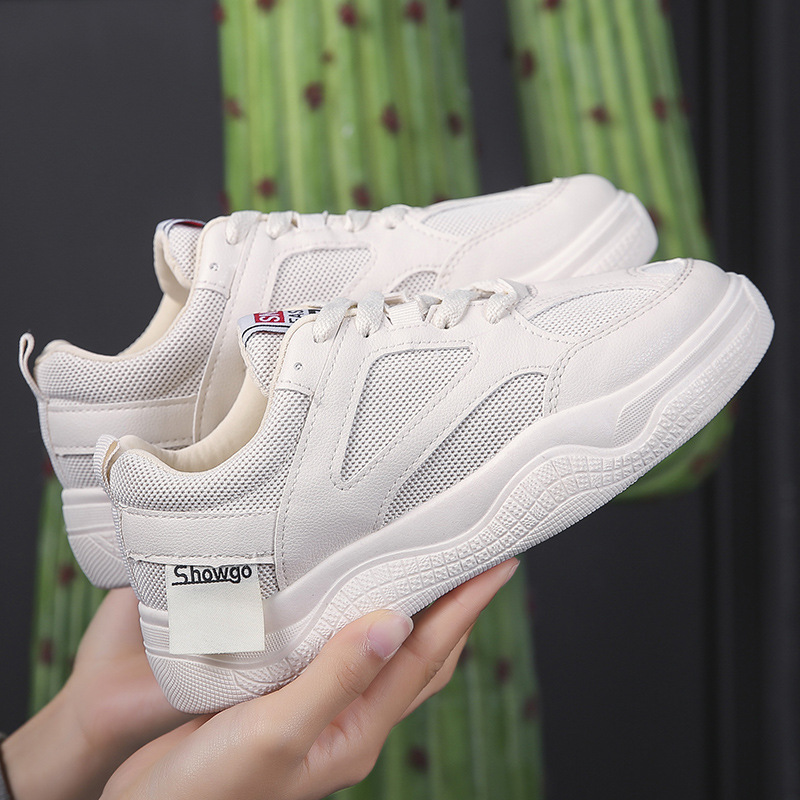 2019新款春季chic小白鞋女ins超火韓版港風平底百搭街拍學生板鞋