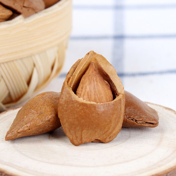 Manufacturer wholesale open small almonds 500g hand peeled milk fragrance ripe apricot core small ginkgo nuts dropshipping