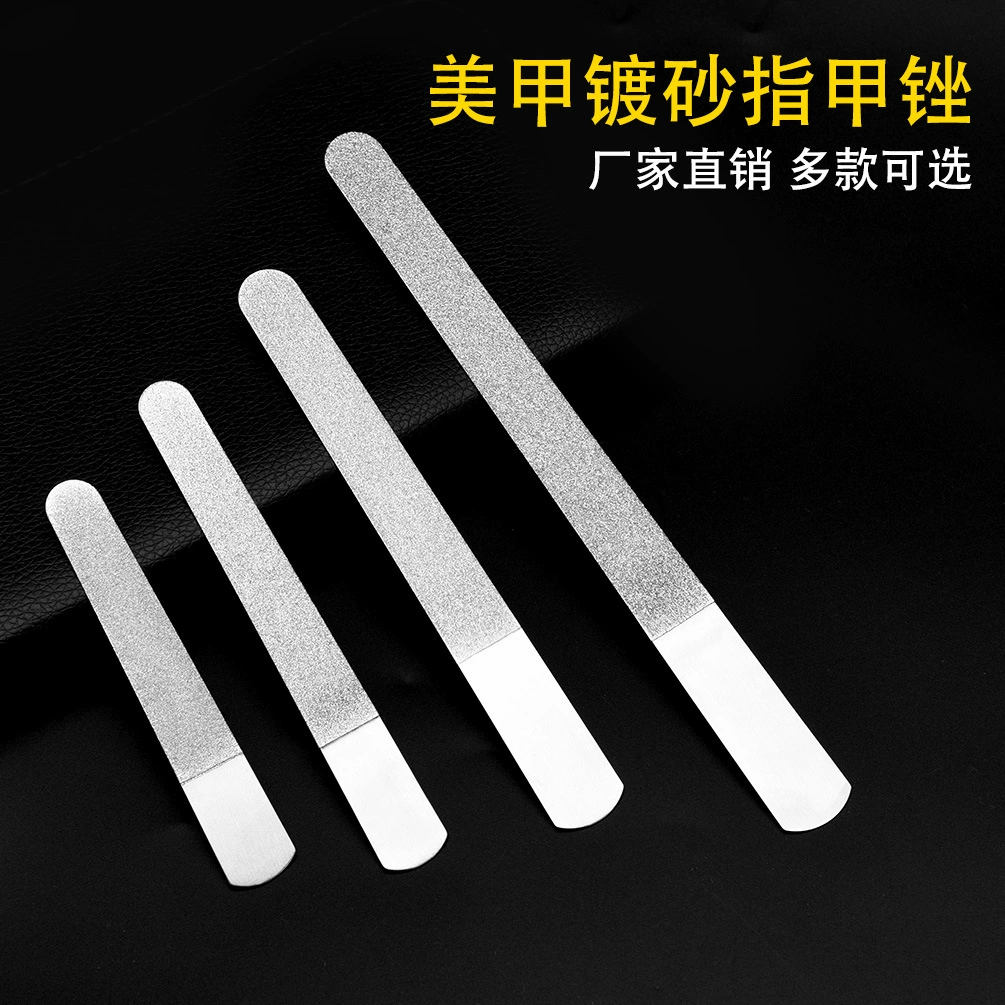 Фабрика Оптовая пилка для ногтей маникюрная полировка полосы из нержавеющей стали с покрытием для ногтей Песочная пилка