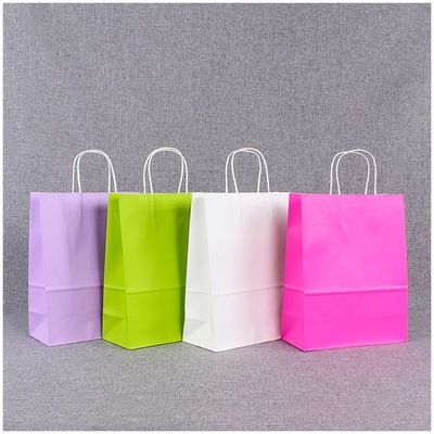 厂家现货批发手提礼品袋子定做服装手提购物袋牛皮纸袋定制logo|ru