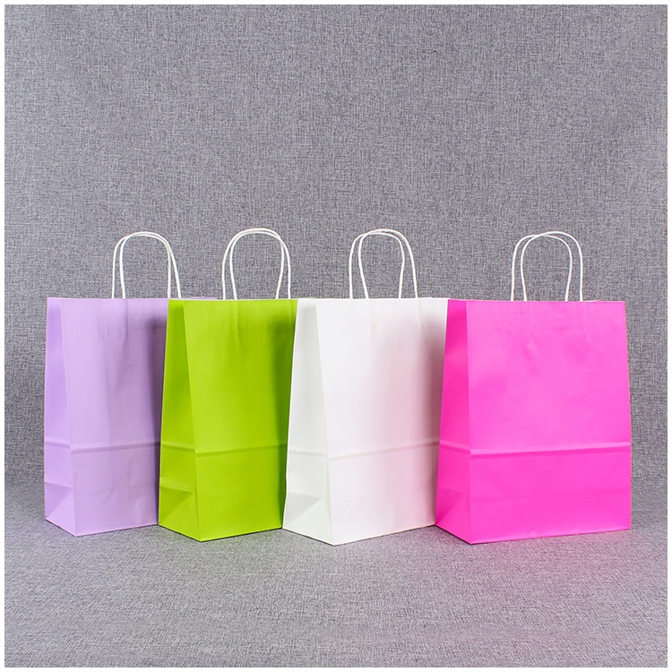 厂家现货批发手提礼品袋子定做服装手提购物袋牛皮纸袋定制logo|ru