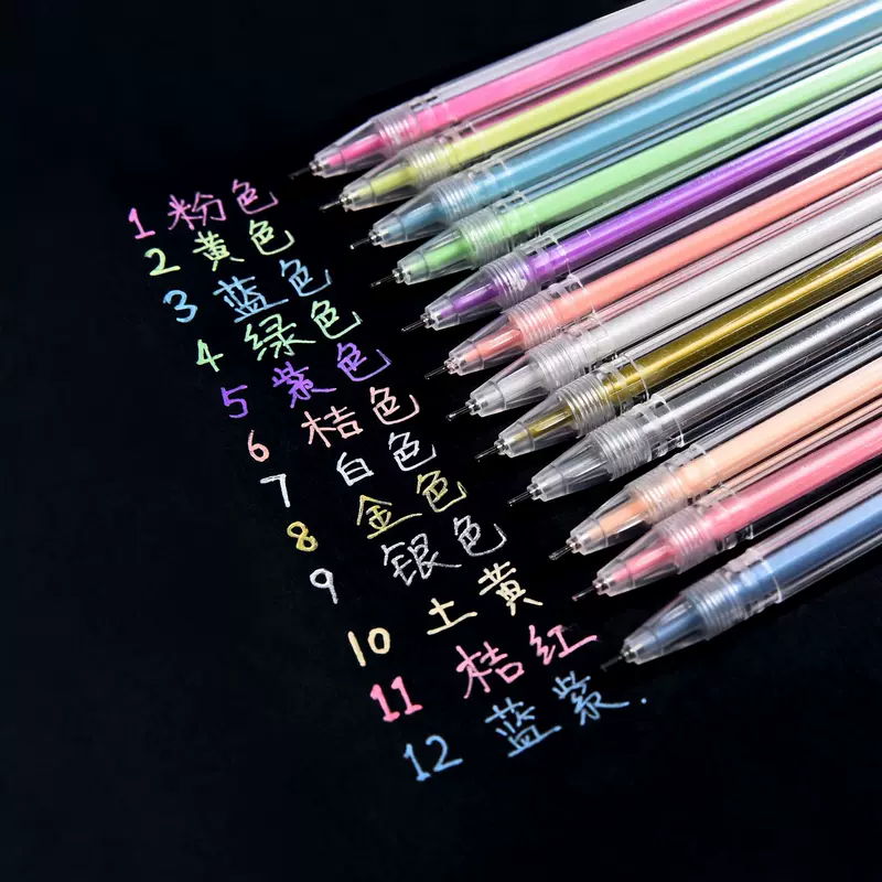 Роллер-колон Highlighter ручка, ручная работа, белый-серебристый, 0.6 мм, детские мультицветные варианты
