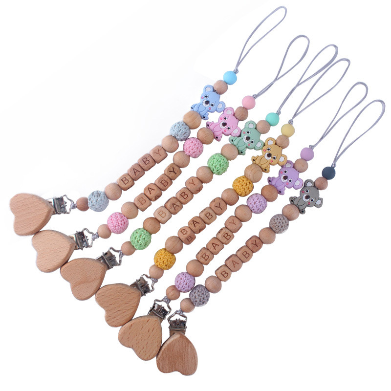 Comercio exterior nueva cadena de chupete de silicona suministros para bebés cadena anti-Caída de mordedor Amazon AliExpress cadena anti-perdida