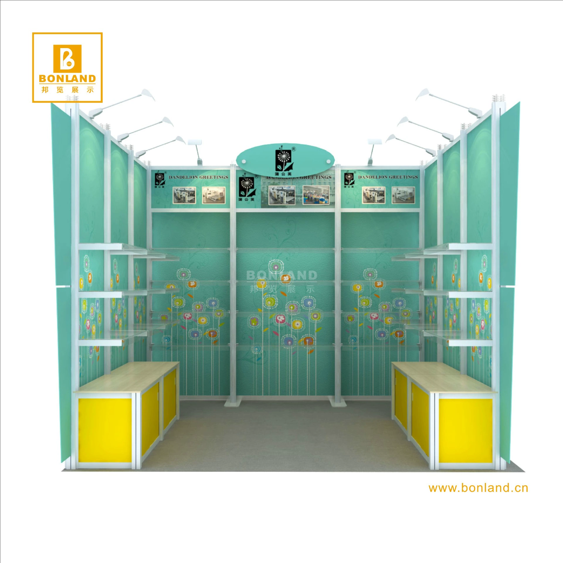 Convenient foreign exhibition booth 3 × 3 setting booth booth boosts aluminum alloy booth quickly