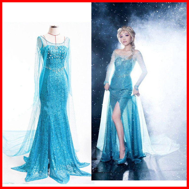 Halloween role clothing Snow Romance Princess Dress cosplay Aisha Queen adult costume wholesale