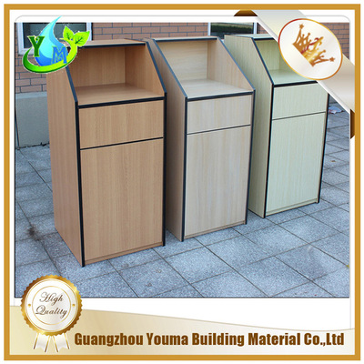 廠家直銷 商用木質垃圾箱 木制垃圾桶 果皮箱