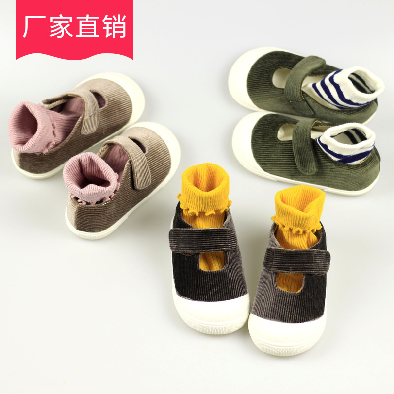 兒童帆布鞋2020韓版秋季 男女童休閑鞋shoes kids廣州鞋壹手貨源