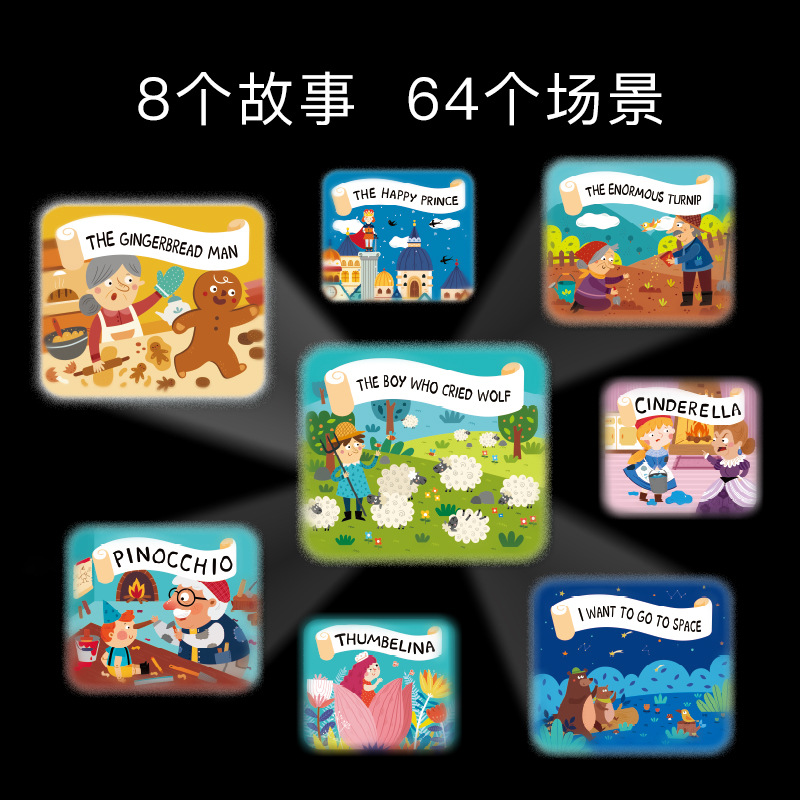 MiDeer Milu lámpara de proyección proyector de historia multifuncional educación temprana para niños Cielo estrellado lámpara de dormir juguetes luminosos