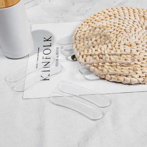 Silicone invisible heel shoe heel sticker half size pad non-heel anti-wear foot transparent anti-slip anti-fall thickened leather shoe sticker