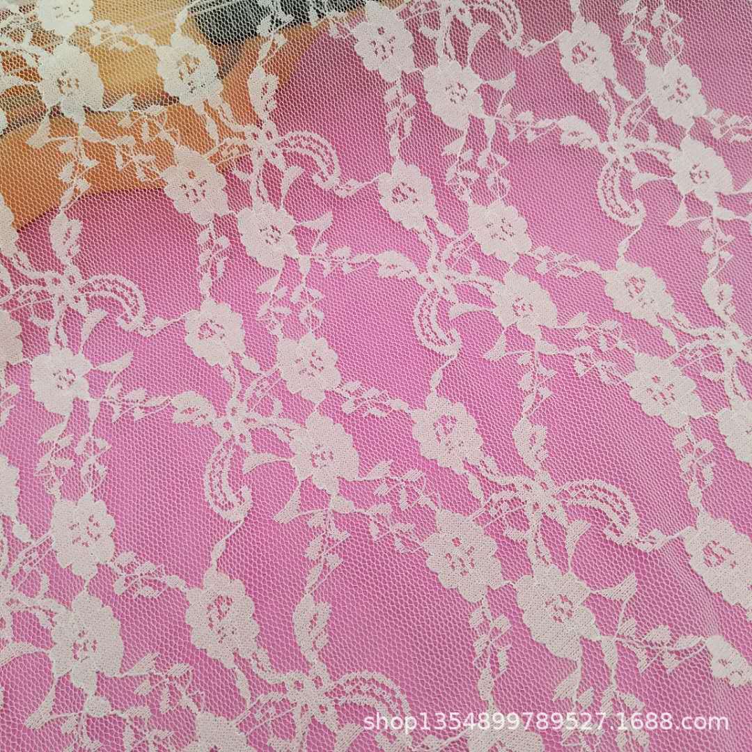 厂家直销现货批发弹力小牡丹花蕾丝面料各种新款弹力面料现货供应