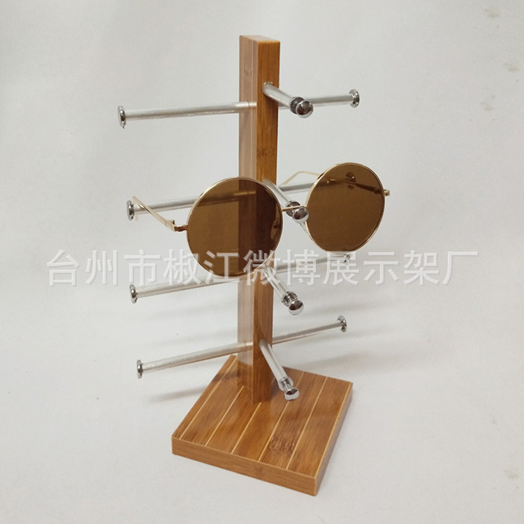 나무 안경 디스플레이 랙 디스플레이 나뭇결 안경 선반 카운터 선글라스 저장 소품 장식품 선반