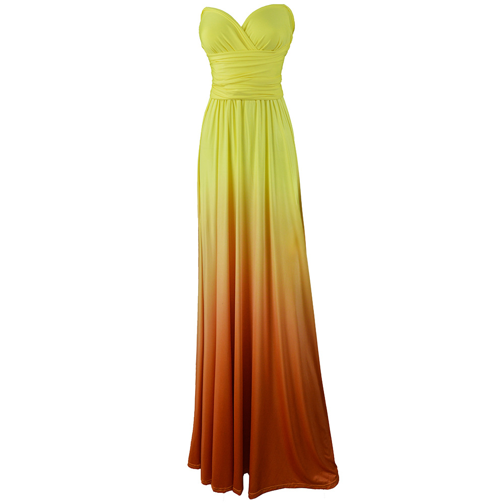 wholesale clothing vendors Nihaostyles cross-back sexy strappy gradient long dress NSYSM67102