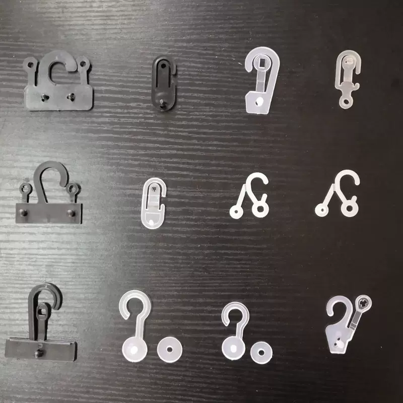 厂家批发塑料包装挂钩按扣胶袋商场展示问号袜子内裤挂钩可以开票