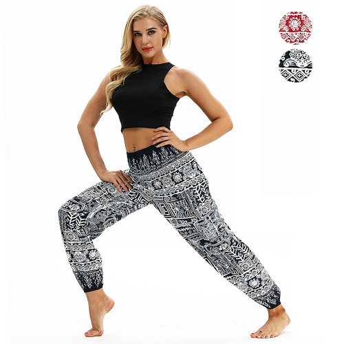 Yoga pants for women digital printing Yoga Belly Dance Pants loose pants for women