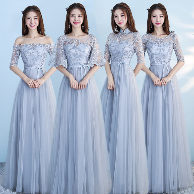 sister party blue dress Mud Pie Blue Annie Mock-Neck Dress