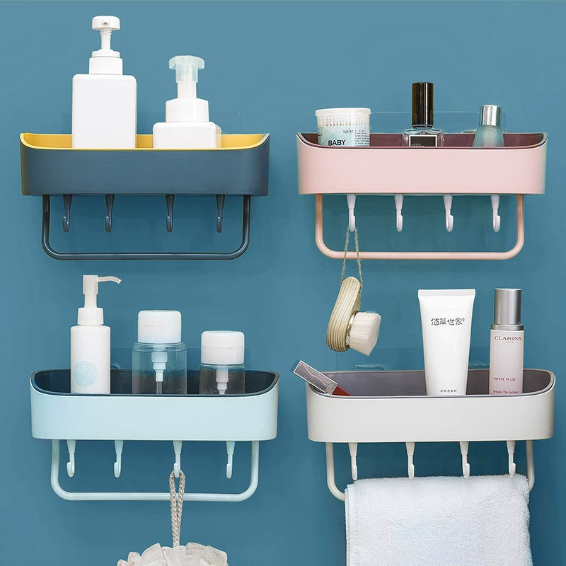 The bathroom wall -mounted bathroom storage rack is avoided.