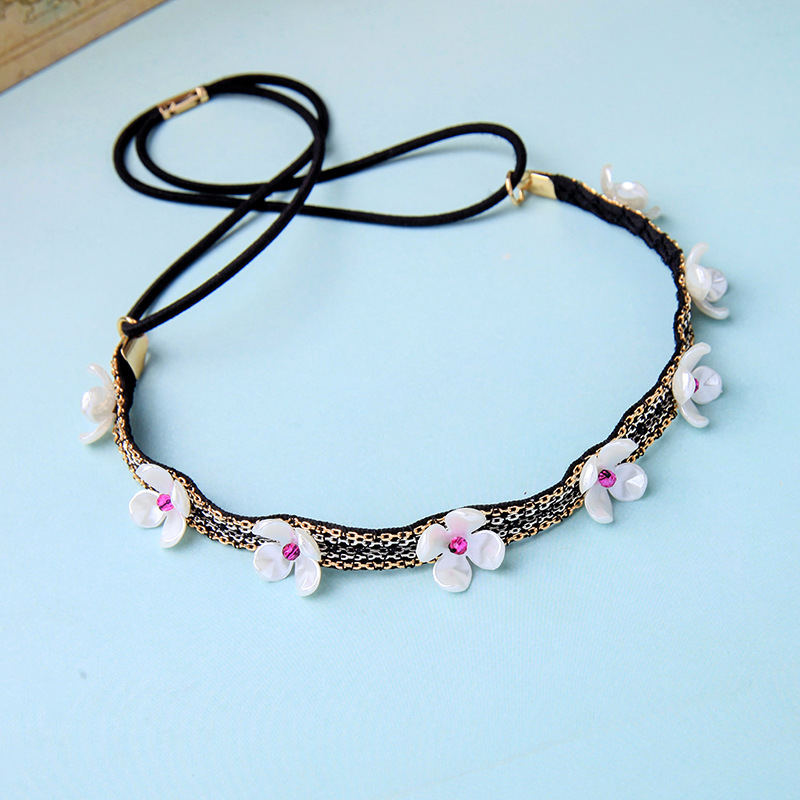 Hair Band Headband Fresh Flower Hair Band Ribbon Headband New Style display picture 7