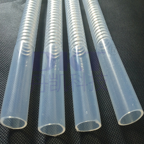 深圳丹凯厂家供应耐腐蚀260度高透明铁氟龙波纹管FEP/PFA波纹管