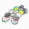 Trend metal fashionable sunglasses, glasses solar-powered, wholesale