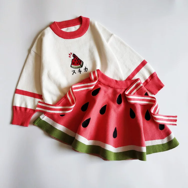 Spring thin woolen dress, fashionable set, Korean style, 2 piece set
