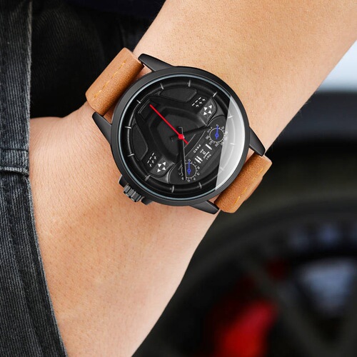Fashion Trend Men's Quartz Watch Simple Casual Student Creative Personality Watch AliExpress Cross-border
