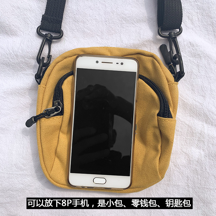 Bolso de lona mujer crossbody estudiante coreano lindo chica suave Harajuku ulzzang anime japonés nuevo bolso de tela femenino