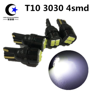 Hot new car led width indicator light T10 3030 4SMD decoding highlight led reading light license plate light