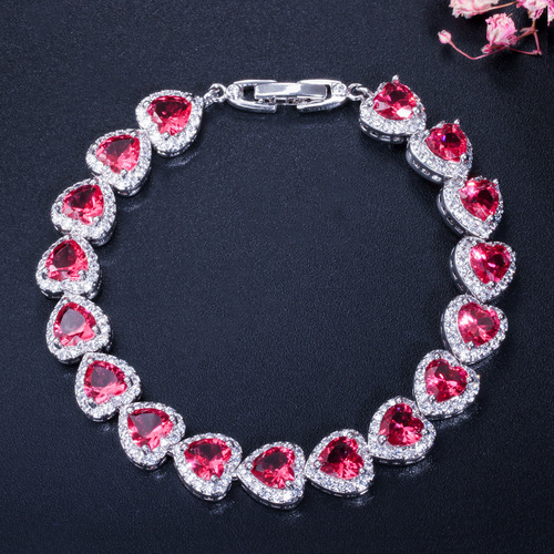Korean Style Jewelry, Exquisite and Fashionable 3A Zirconia Bracelet, High-End Micro-Setting Bracelet Wholesale