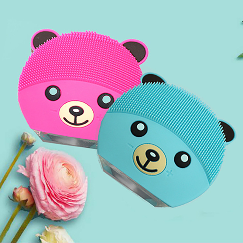 洁面仪 电动硅胶洗脸仪超声波清洁洗脸刷美容充电防水清洁器工厂|ru