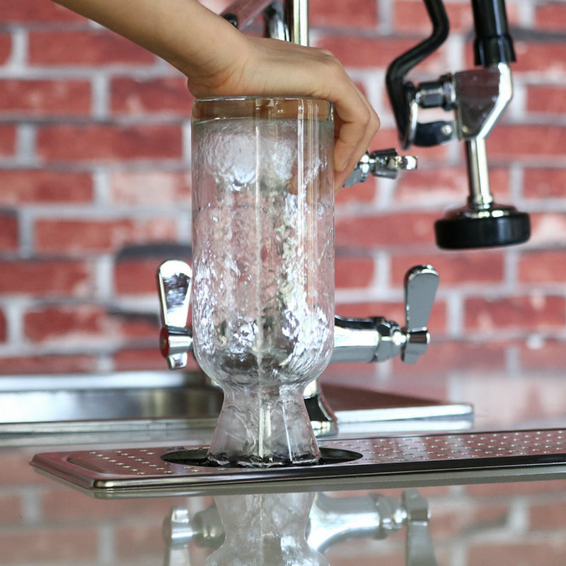 Bar stainless steel Automatic Rotary Cup washer milk tea Coffee Shop Bar clean-Free Flushing High pressure faucet