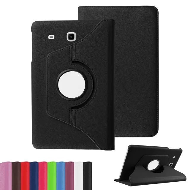 Applicable to Samsung Tab E 9.6 T560 tablet protective case T560 protective case 360 degrees litchi grain rotation Applicable to Samsung Tab E 9.6 T560 tablet protective case T560 protective case 360 degrees litchi grain rotation