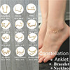 Accessory, golden ankle bracelet, fashionable necklace, wholesale, simple and elegant design