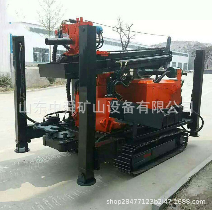 FY200气动水井钻机 200米履带式水井钻机 冲击式回转潜孔钻机厂家