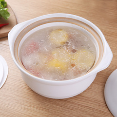 Non-woven round grease-absorbing paper for kitchen food, soup cooking grease absorption sticker, 30 sheets pack