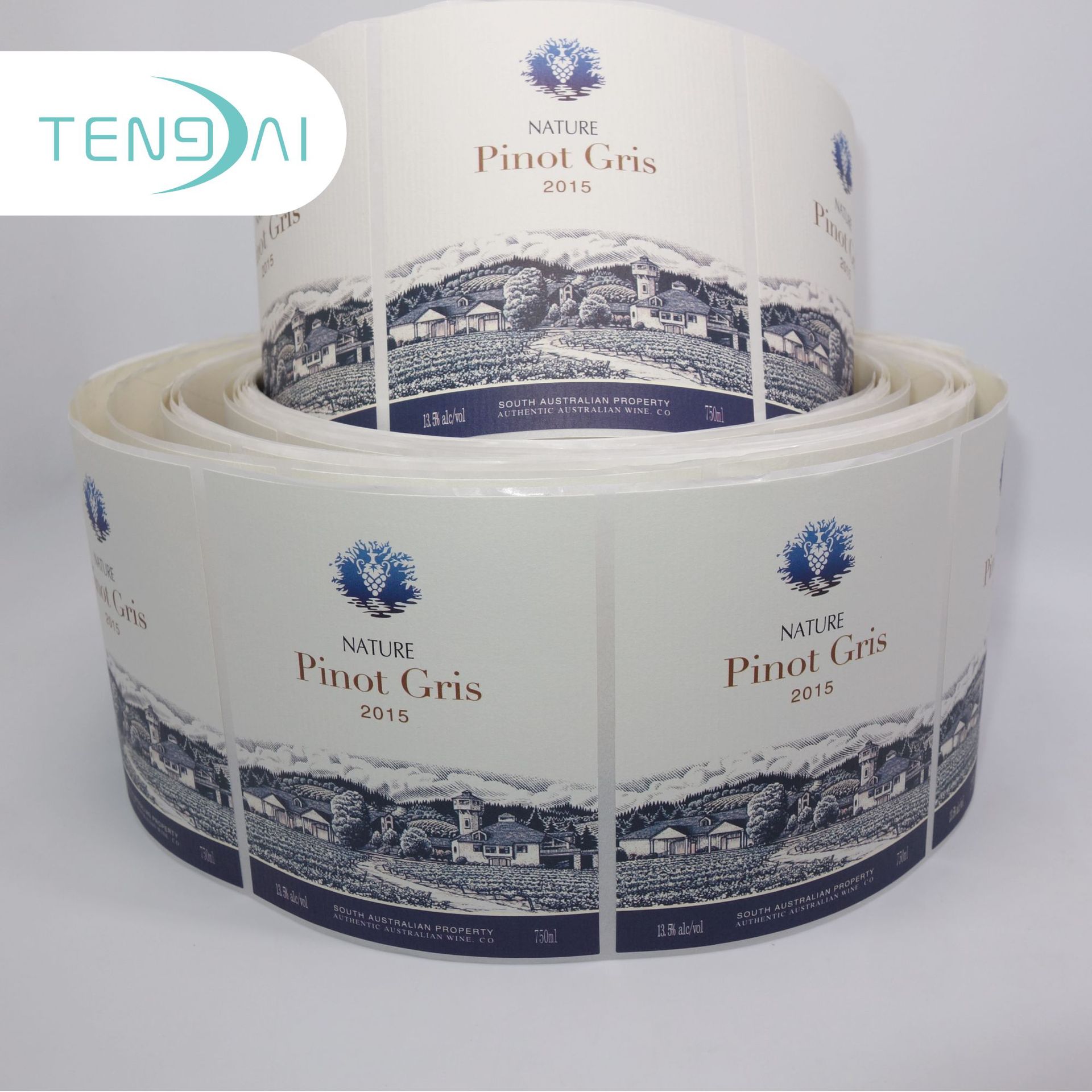 轮转机印刷不干胶 卷装贴纸定做 卷筒标签