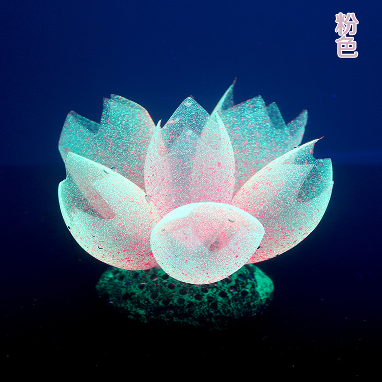 Acuario paisaje decoración luminosa fluorescente burbuja coral Silicona