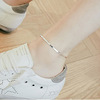 Small design ankle bracelet, silver 925 sample, Japanese and Korean, simple and elegant design
